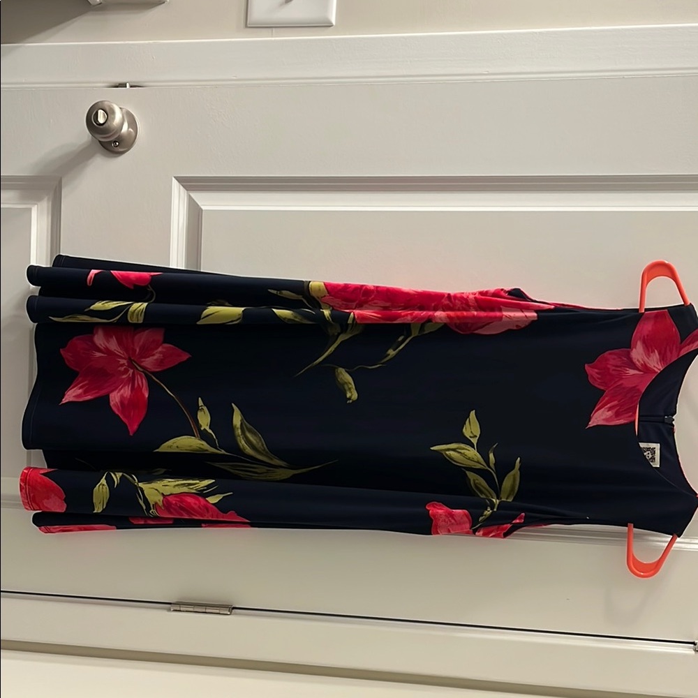 Anne Klein Red and Black Dress